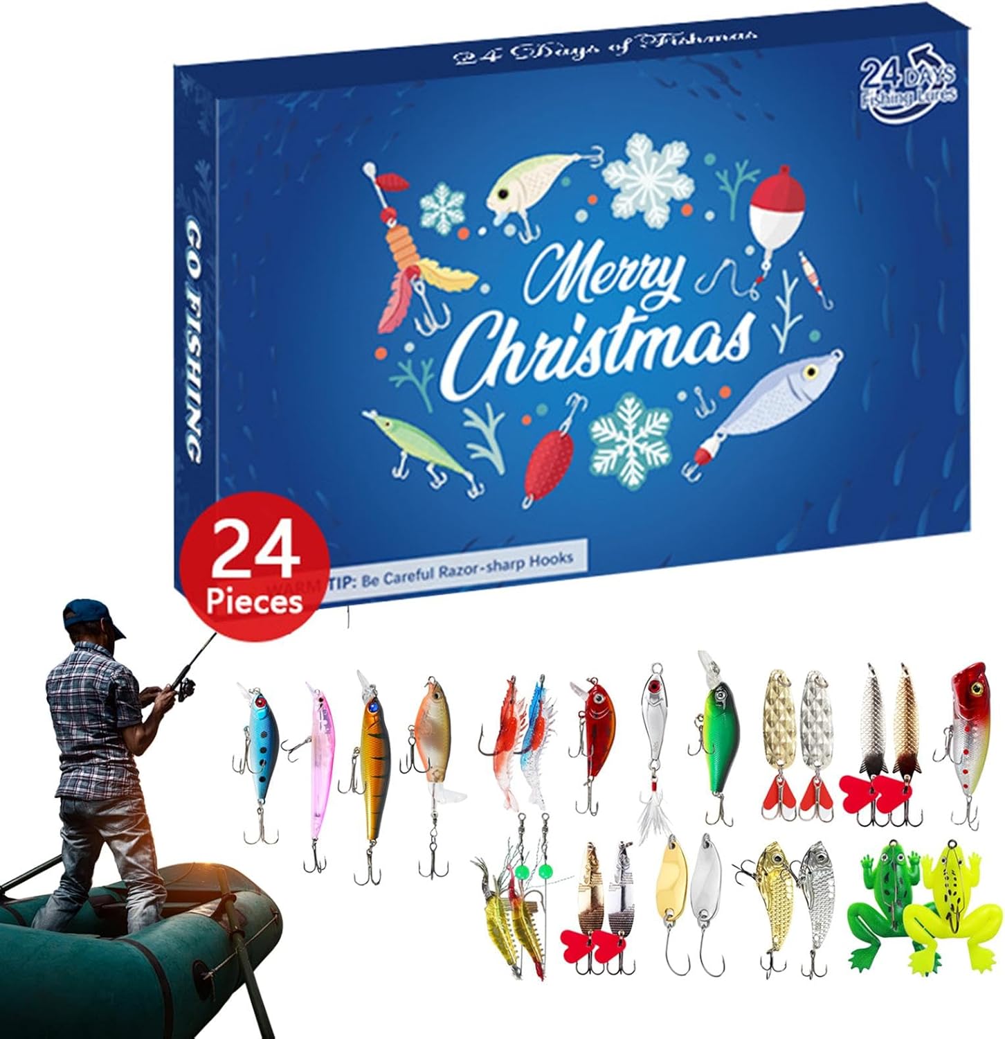 Fiske Adventskalender 2025 – 24 överraskningar med fiskedrag och tillbehör till jul - Julkalender Fiske Adventskalender 2025 – 24 överraskningar med fiskedrag och tillbehör till jul - Julkalender